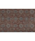 Feizy Marquette Rustic Persian Farmhouse Rug, Rust/Aegean Blue, 7ft-10in x 9ft-10in