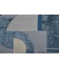 Nash Area Rug Feizy Nash Luxury & Glam Geometric, Blue/Ivory/Gray, 12' x 15' Area Rug