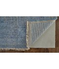 Caldwell Area Rug Feizy Caldwell Bohemian & Eclectic Distressed, Blue/Ivory, 9' x 12' Area Rug