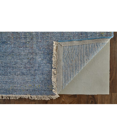 Caldwell Area Rug Feizy Caldwell Bohemian & Eclectic Distressed, Blue/Ivory, 9' x 12' Area Rug