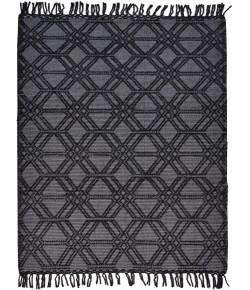 Feizy Phoenix 0807F CHARCOAL Area Rug 7 ft. 9 in. X 9 ft. 9 in. Rectangle