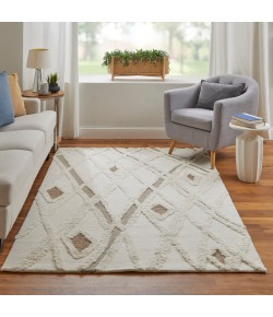 Feizy Anica 8008F IVORY/BROWN Area Rug 12 ft. X 15 ft. Rectangle