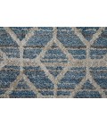Feizy Mynka Bohemian & Eclectic Diamond, Blue/Ivory, 2'-6" x 8' Runner