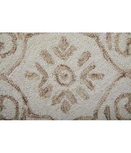 Feizy Belfort Classic Medallion, Tan/Ivory, 12' x 15' Area Rug