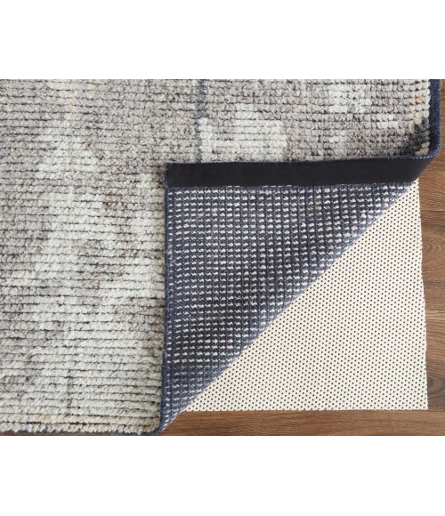 Feizy Alford Minimalist Eyelash Wool Rug, Light Gray/Brown, 3ft-6inx5ft-6in Accent Rug