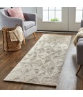 Gramercy Area Rug Feizy Gramercy Global Geometric, Taupe, 2'-6" x 8' Runner