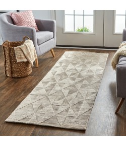 Feizy Gramercy 6335F MOCHA Area Rug 2 ft. 6 in. X 8 ft. Runner