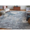 Feizy Astra Industrial Abstract, Blue/Gray/Ivory, 8' x 10' Area Rug