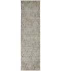 Elias Area Rug Feizy Elias Abstract Chevron Runner, Oyster Gray/Taos Taupe, 2ft - 9in x 10ft