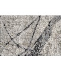 Kano Area Rug Feizy Kano Industrial Abstract, Taupe/Gray/Ivory, 8'-9" x 8'-9" Round Rug