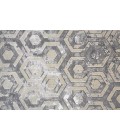 Feizy Micah Luxury & Glam Distressed, Gray/Taupe/Silver, 3'-11" x 6' Accent Rug
