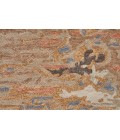 Feizy Everley Abstract Tufted Wool Rug, Warm Beige/Blue, 2' x 3' Accent Rug