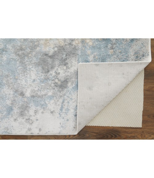 Feizy Astra Industrial Abstract, Blue/Gray/Ivory, 8' x 10' Area Rug