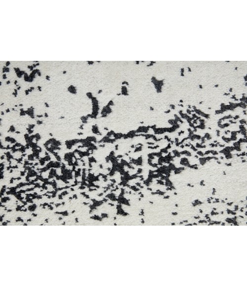 Feizy Coda Industrial Abstract, Black/White, 9' x 12' Area Rug