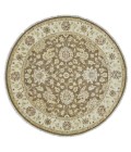 Feizy Drake Classic Persian, Brown/Gold/Tan, 8' x 8' Round Rug
