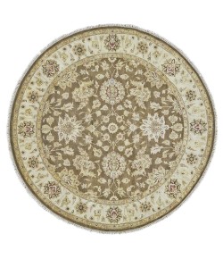 Feizy Drake 6049F BROWN/BEIGE Area Rug 8 ft. X 8 ft. Round
