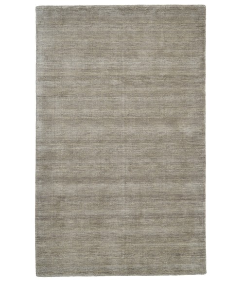 Feizy Luna Casual Solid, Gray/Ivory, 9'-6" x 13'-6" Area Rug