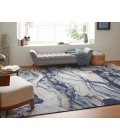 Gaspar Area Rug Feizy Gaspar Industrial Abstract, Blue/Gray/Ivory, 5'-2" x 7'-2" Area Rug