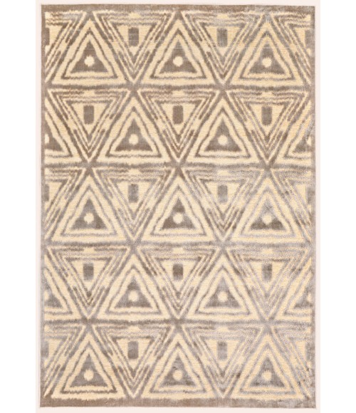 Saphir Zam Area Rug Feizy Saphir Zam Casual Geometric, Tan/Brown/Taupe, 9'-8" x 12'-7" Area Rug