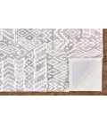 Asher Area Rug Feizy Asher Bohemian & Eclectic Distressed, Gray/White, 9' x 12' Area Rug