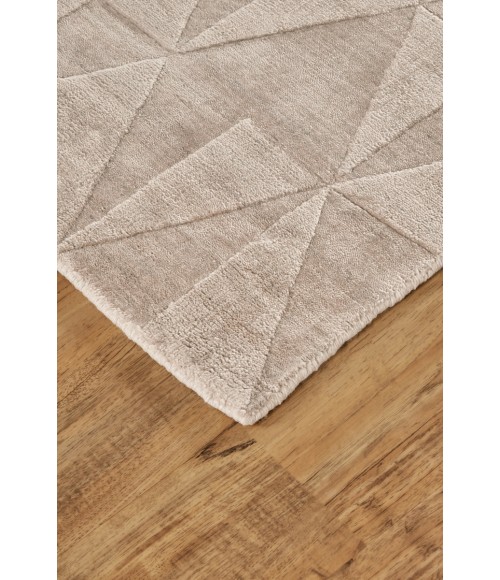 Gramercy Area Rug Feizy Gramercy Global Geometric, Taupe, 2'-6" x 8' Runner