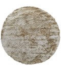 Feizy Indochine Luxury & Glam Solid, Tan/Taupe, 8' x 8' Round Rug