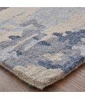 Feizy Everley Abstract Tufted Wool Rug, Ivory Sand/Ice Blue, 9' x 12' Area Rug