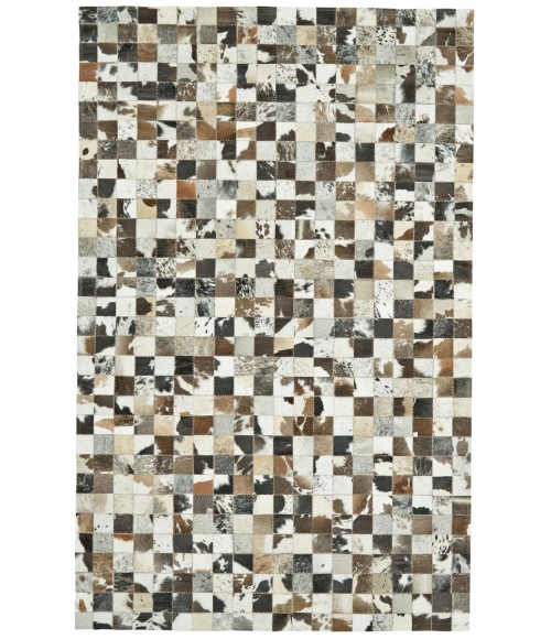 Estelle Area Rug Feizy Estelle Farmhouse Animal Print, Brown/Black/Ivory, 9' x 12' Area Rug
