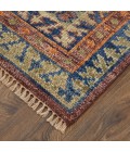 Fillmore Area Rug Feizy Fillmore Bohemian & Eclectic Geometric, Red/Green/Blue, 2'-6" x 12' Runner