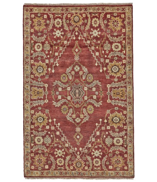 Feizy Ashi Vintage Oriental, Red/Gold/Brown, 5'-6" x 8'-6" Area Rug