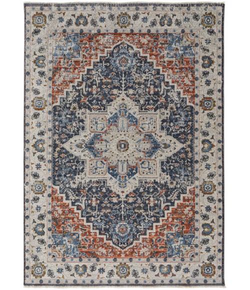 Kaia Area Rug Feizy Kaia Oriental Blue/Red Rug, 12' x 15' Area Rug