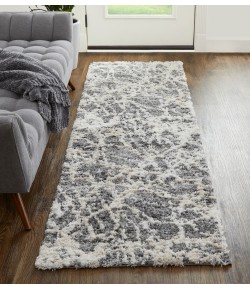 Feizy Mynka 39IDF GRAY/BEIGE Area Rug 2 ft. 6 in. X 8 ft. Runner