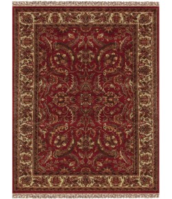 Feizy Edmonton RED/IVORY 3556520F 8 ft. X 8 ft. Round Rug