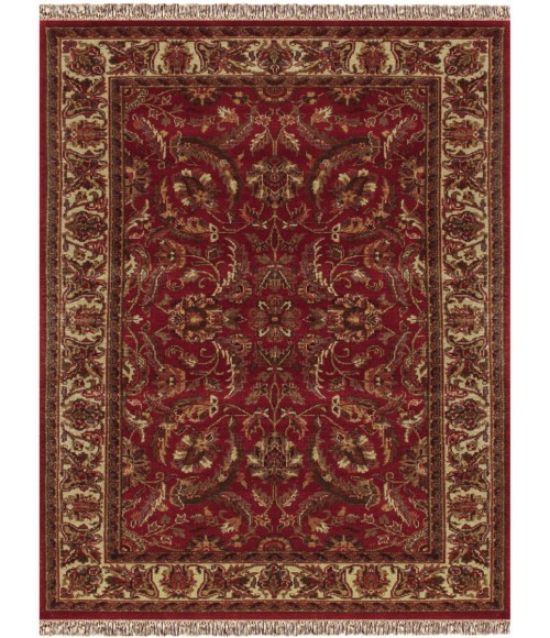 Feizy Edmonton RED/IVORY 3556520F 7 ft. 9 in. X 9 ft. 9 in. Rectangle Rug