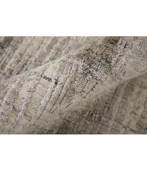 Eastfield Area Rug Feizy Eastfield Casual Abstract, Gray/Ivory, 2'-6" x 10' Runner
