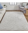 Feizy Micah Industrial Distressed, Silver/Gray/White, 3'-11" x 6' Accent Rug