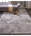 Feizy Asher Industrial Distressed, Gray/Ivory/Taupe, 9' x 12' Area Rug