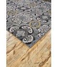 Feizy Bleecker Bohemian & Eclectic Damask, Ivory/Gray/Yellow, 10' x 13'-2" Area Rug
