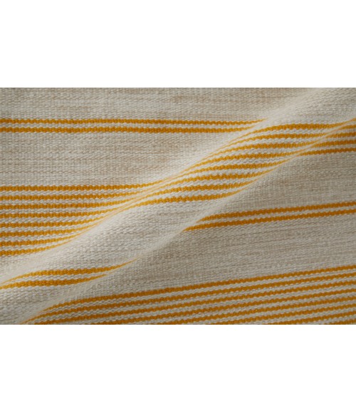 Feizy Duprine Casual Stripes, Yellow/Ivory, 10' x 14' Area Rug