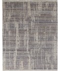Feizy Alford Minimalist Eyelash Wool Rug, Gray/Blue/Ivory, 2ft x 3ft Accent Rug