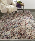 Torina Area Rug Feizy Torina Bohemian & Eclectic Abstract, Blue/Purple/Ivory, 9'-6" x 12'-7" Area Rug