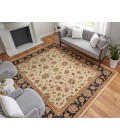 Feizy Wagner Classic Oriental, Tan/Brown/Black, 8' x 10' Area Rug