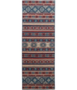 Feizy Nolan 39ATF BLUE/RUST Area Rug 2 ft. 10 in. X 7 ft. 10 in. Runner