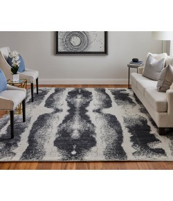 Feizy Coda 8930F BLACK/WHITE Area Rug 12 ft. X 15 ft. Rectangle