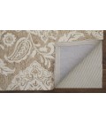 Feizy Belfort Classic Medallion, Tan/Ivory, 12' x 15' Area Rug
