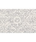 Feizy Belfort Vintage Medallion, White/Gray, 10' x 14' Area Rug