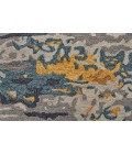 Feizy Everley Abstract Tufted Wool Rug, Light Gray/Golden Yellow, 9' x 12' Area Rug