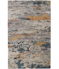 Feizy Everley Abstract Tufted Wool Rug, Light Gray/Golden Yellow, 9' x 12' Area Rug