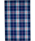 Feizy Crosby Eco-Friendly PET Dhurrie, Bright Blue/Peony Pink, 8ft x 10ft Area Rug