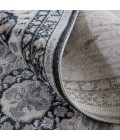 Feizy Macklaine Transitional Metallic Rug, Ivory/Black/Silver, 12ft x 15ft Area Rug